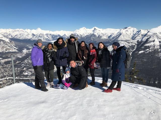 UCalgary Nursing students and guests on a day trip to the mountains.