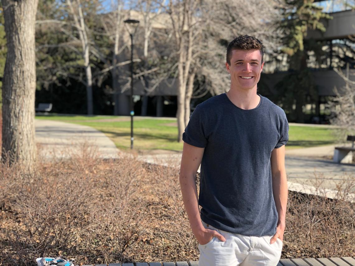 Faculty of Kinesiology student-athlete Max Eisele credits a five-year scholarship and other campus 0programs for greatly enriching his time at University of Calgary. “I’ve been able to both get a view of research work, as well as to help people.”
