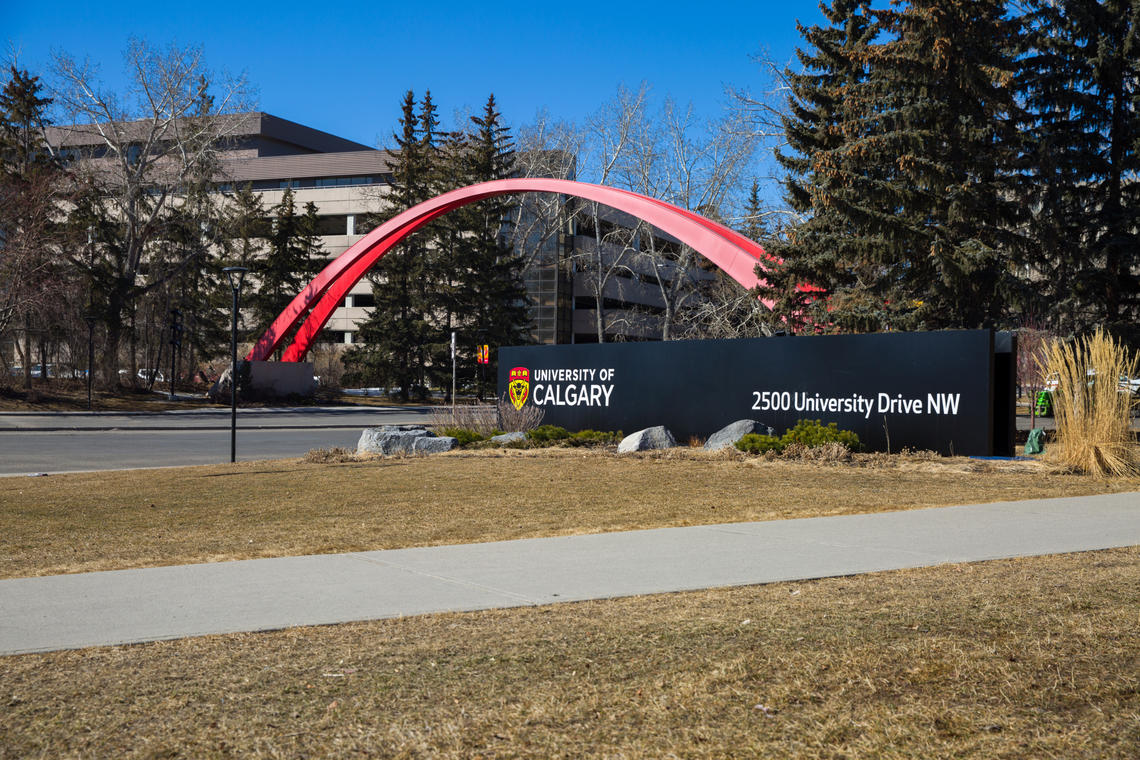 Spring on University of Calgary campus