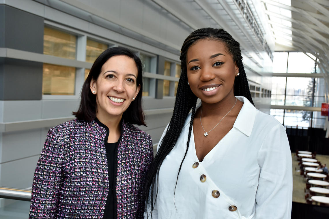 Dr. Sofia Ahmed, MD and her mentee Cindy Kalenga