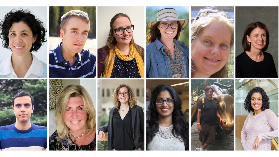 From left to right, top to bottom: Dr. Leslie Reid; Harrison Campbell; Robyn Paul; Chelsea Klinke; Monica Freeman; Dr. Mary O'Brien; Sina Rezvani, Dr. Nancy Moules; Dr. Elodie Labit; Dinu Attalage; Dr. Jeff Pieper; Kayla Dias.