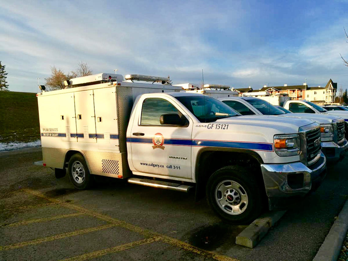City of Calgary vehicles used to enforce dog rules and transport dogs. (Morgan Mouton), Author provided