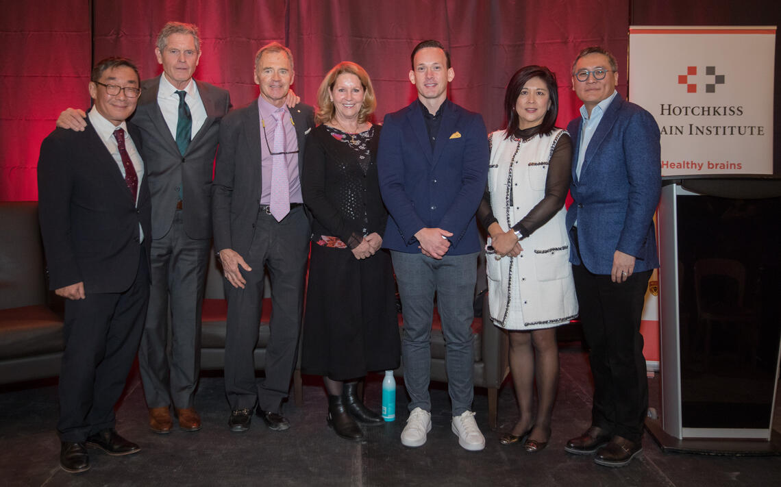 Attendees at this year's event include (from left) David Park, Jeff Hotchkiss, Jaime Mackie, Brenda Mackie, Aaron Phillips, Ena Lee, Sanders Lee