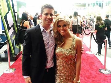 With brother Shawn on Red Carpet – CMT Awards, Nashville – June 2015