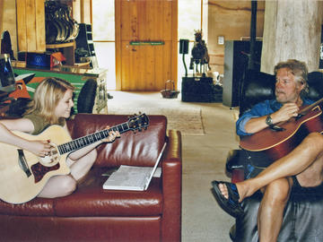 At Randy Bachman’s studio on Salt Spring Island, July 2005