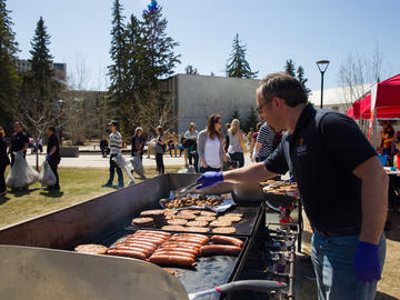 As a thank you for their efforts, Facilities hosted their annual barbecue for all volunteers following the cleanup