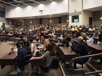 More than 250 high school students gathered at the University of Calgary to compete in an Amazing Race style competition on June 1.