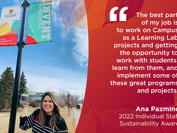 Ana Pazmino - 2022 Individual Staff Sustainability Award
