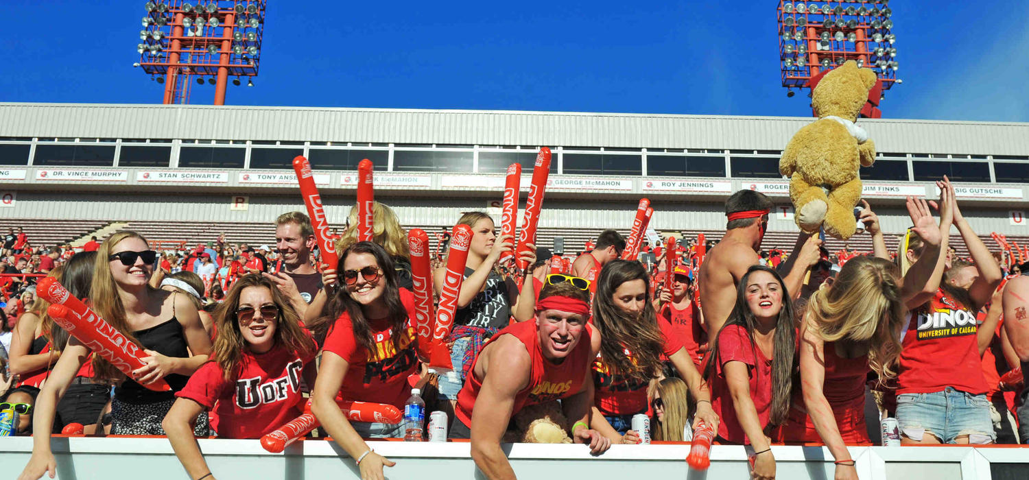 Show your UCalgary pride on Spirit Day Friday, Sept. 7 by wearing red or gold at work, in the community and, of course, at the KICKOFF game.