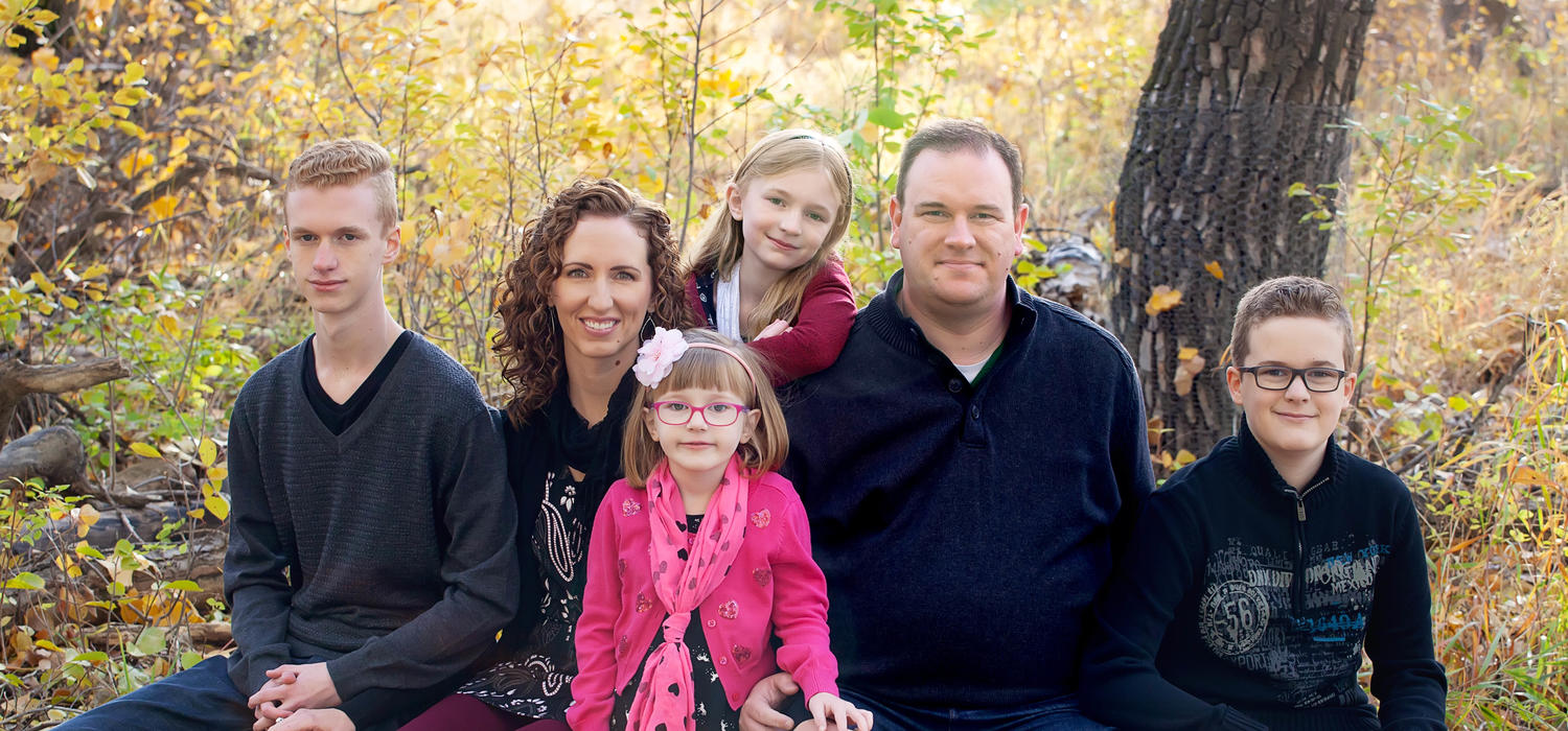University of Calgary alumnus Ben Northcott, who teaches at Lethbridge College, aims to combine nursing education with international humanitarian experiences. He and his wife, Sara, and their children, from left: Caleb, Abigail (top), Rebekah and Elijah, live in Lethbridge. Photos courtesy Ben Northcott
