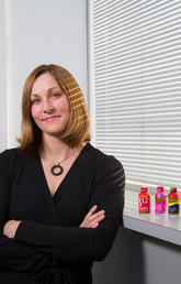 Jane Shearer, associate professor in the Faculty of Kinesiology, says children and adolescents run a higher risk of complications from caffeine. “Energy drinks loaded with caffeine are not a sports drink. Many parents do not recognize this difference.” Photo by Riley Brandt, University of Calgary
