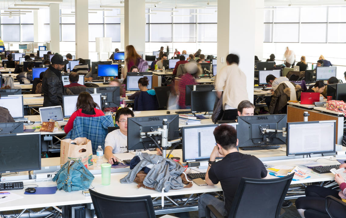 people working on computers