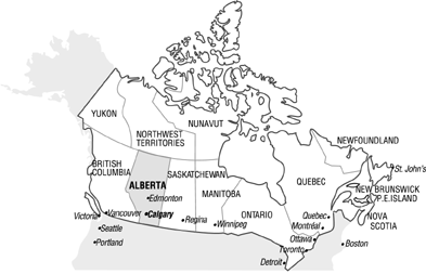 Map of Canada