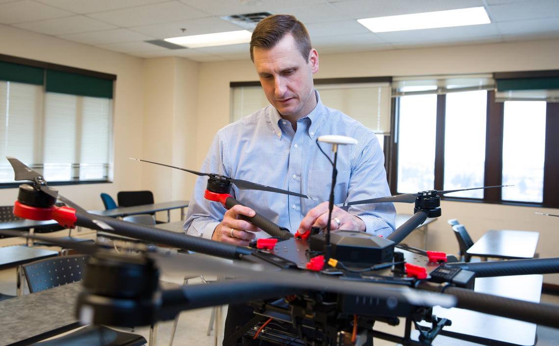 Drones Chris Hugenholtz and a Drone