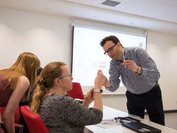 Brendan Webster is one of the two registered nurses at UCalgary who are leading ongoing training sessions on how to safety use a naloxone kit and save a life.
