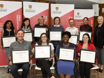 Award recipients and Rae Ann Aldridge