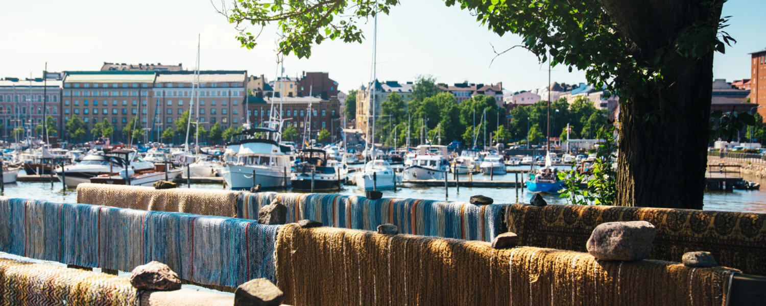 Image of Helsinki harbour in summertime