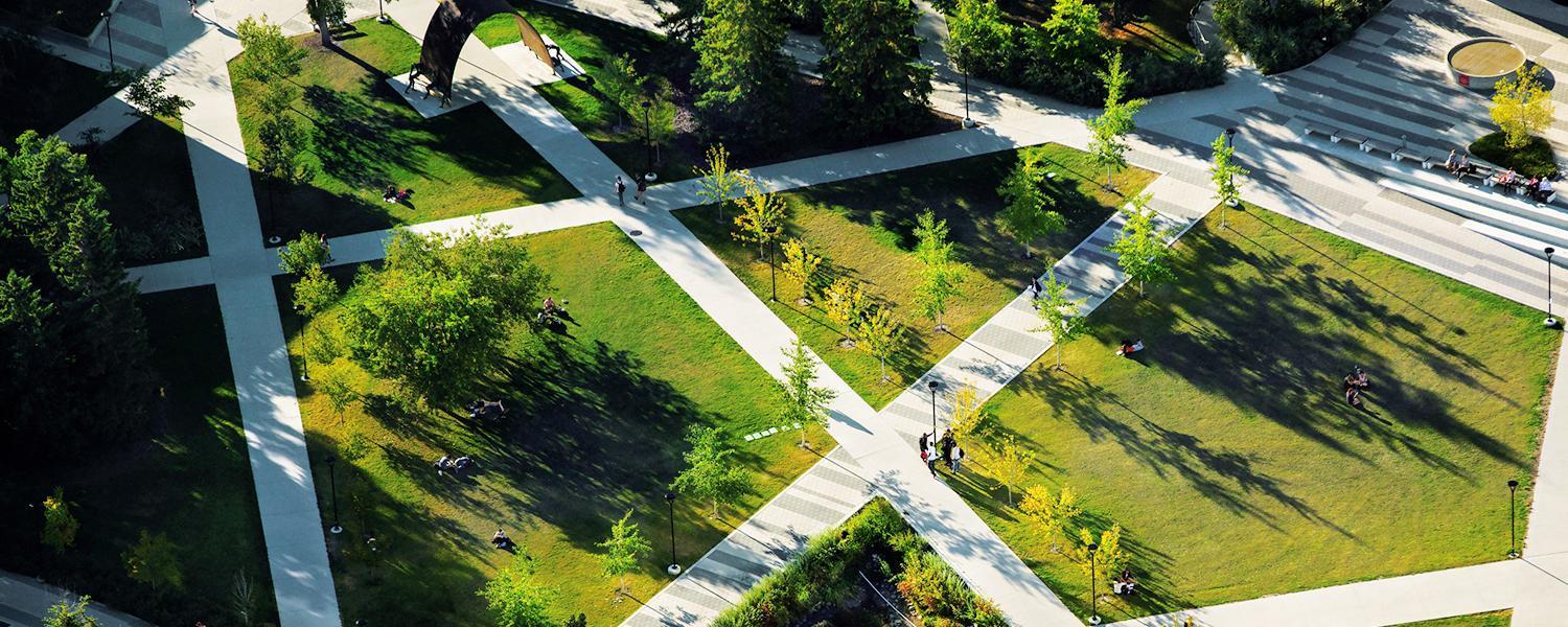 Aerial view of UCalgary Campus