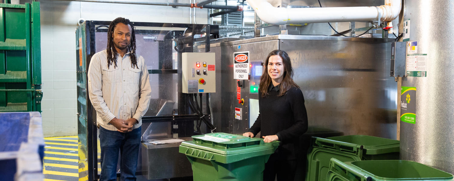 Tatenda Mambo and Amanda Mosca, Office of Sustainability pictured