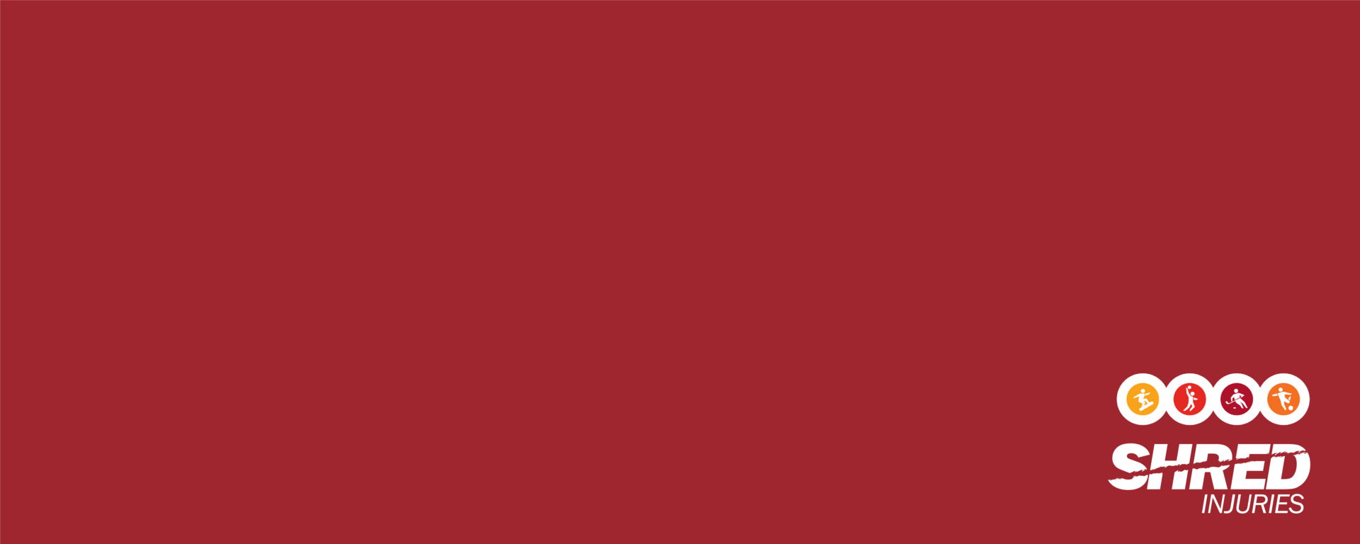 Red background with logos