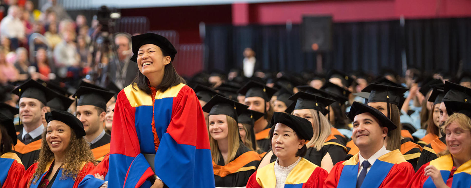 students graduating