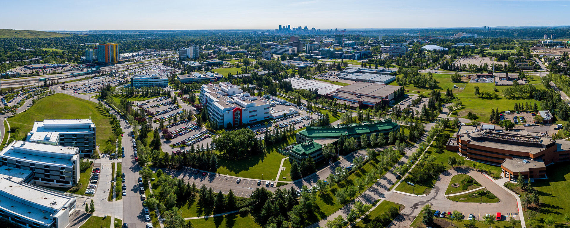 Skyline view of the UCalgary campus