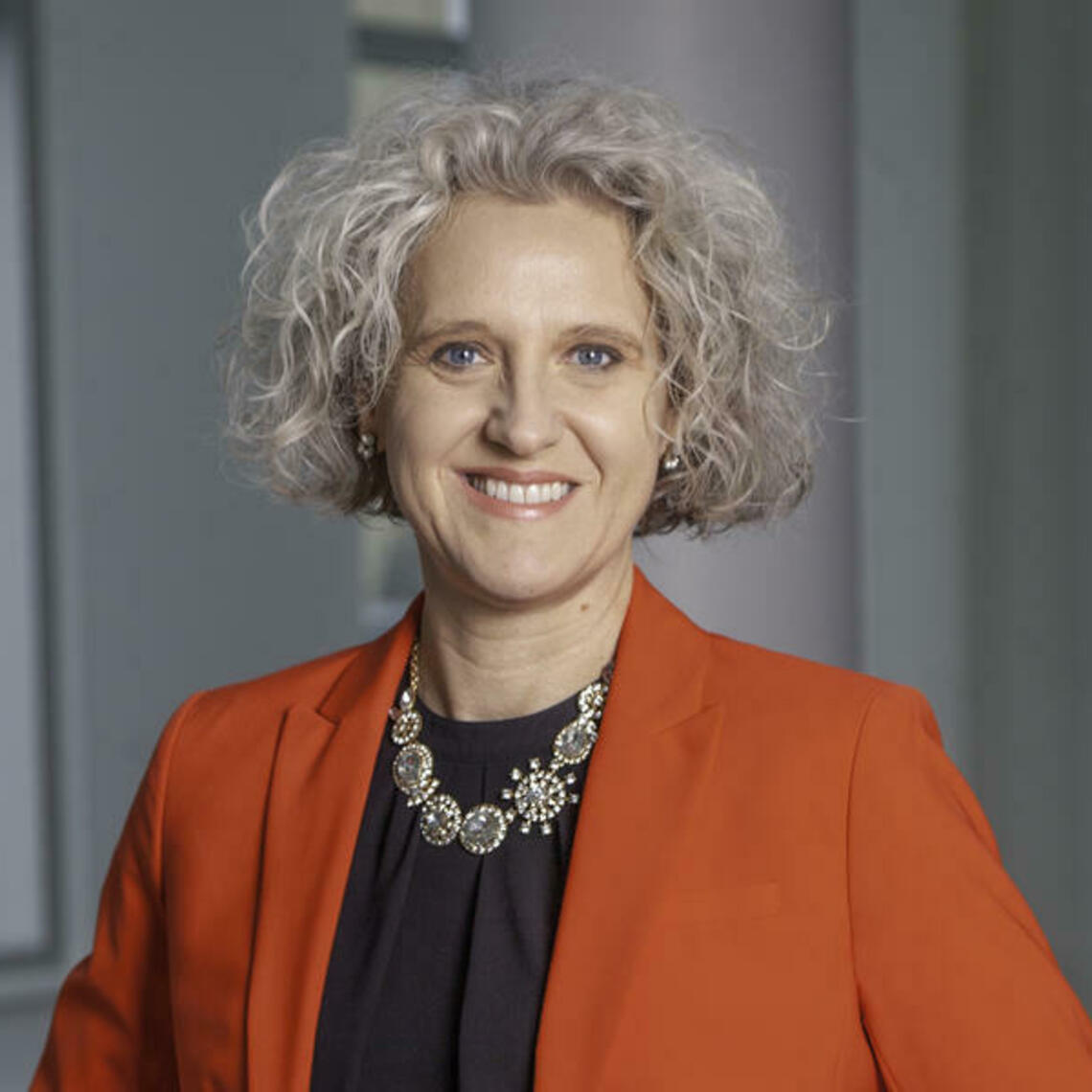 Sandra Davidson smiling at the camera