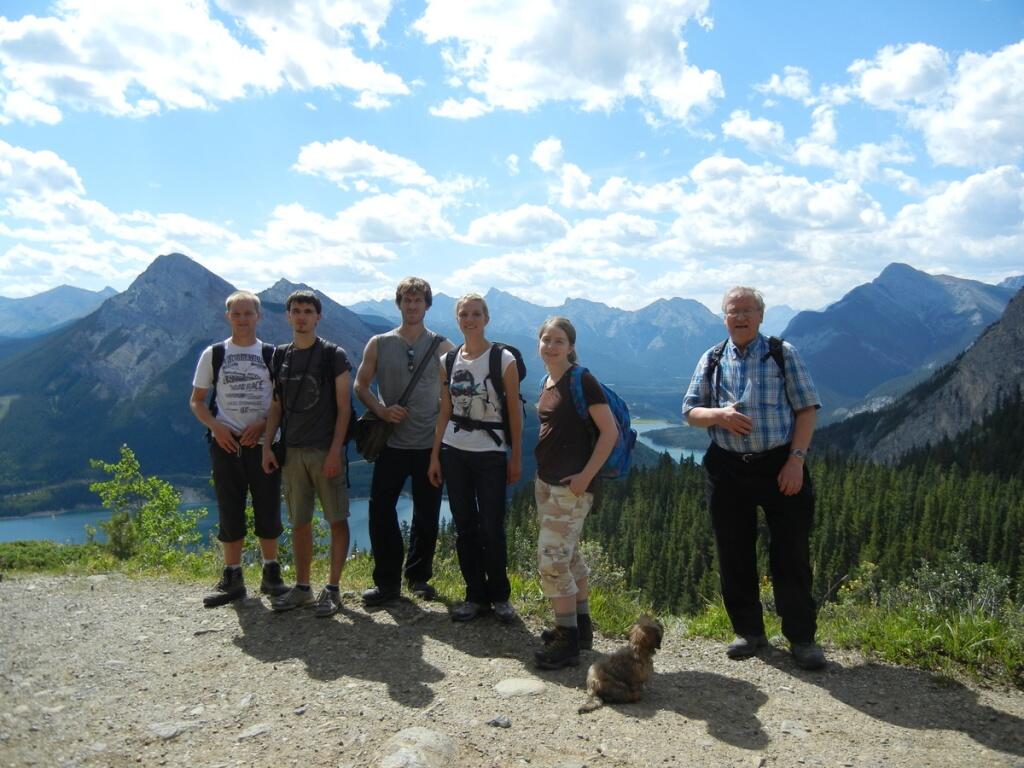 Barrier Lake close to summit