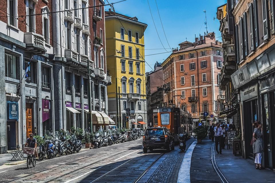 Street in Milan City