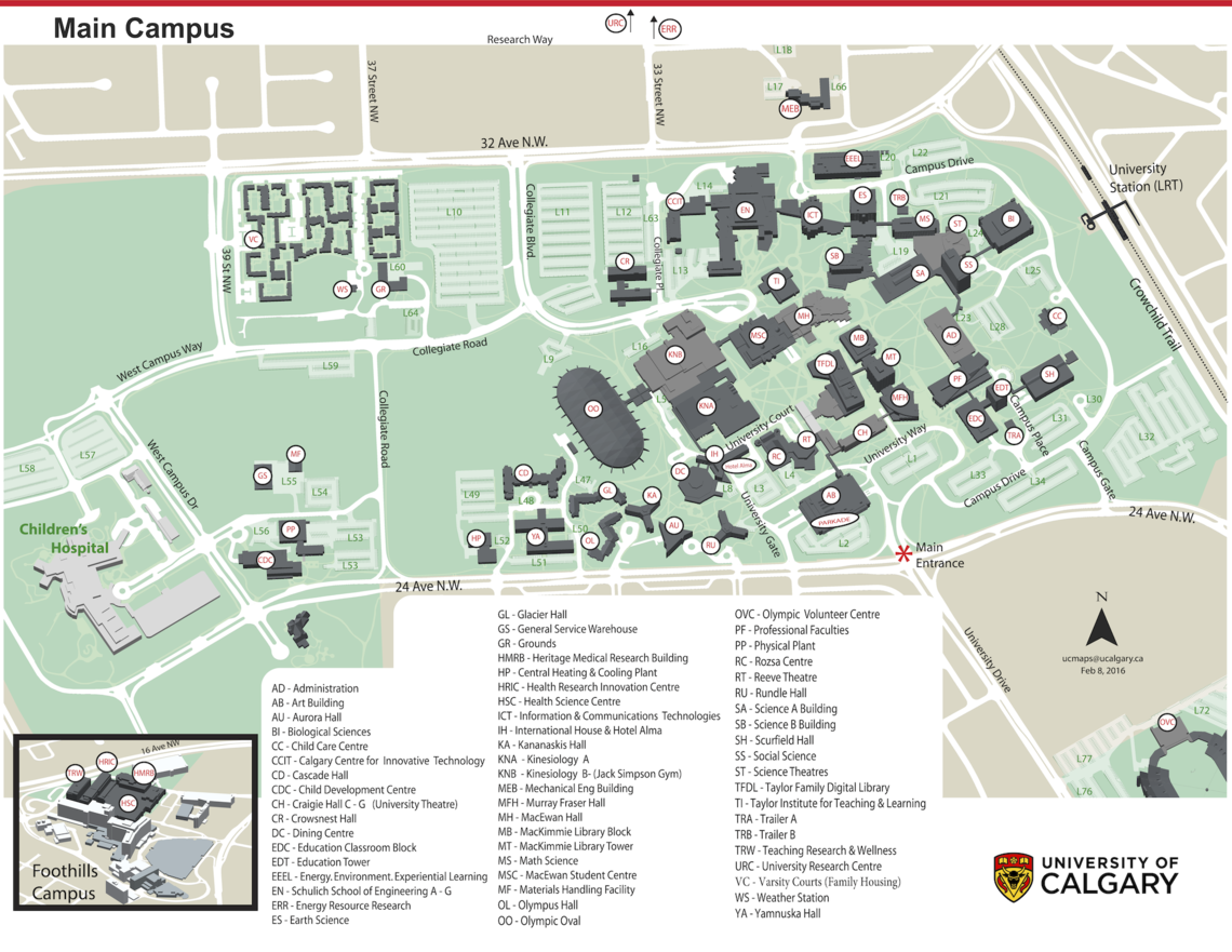 University Of Alberta Hospital Map