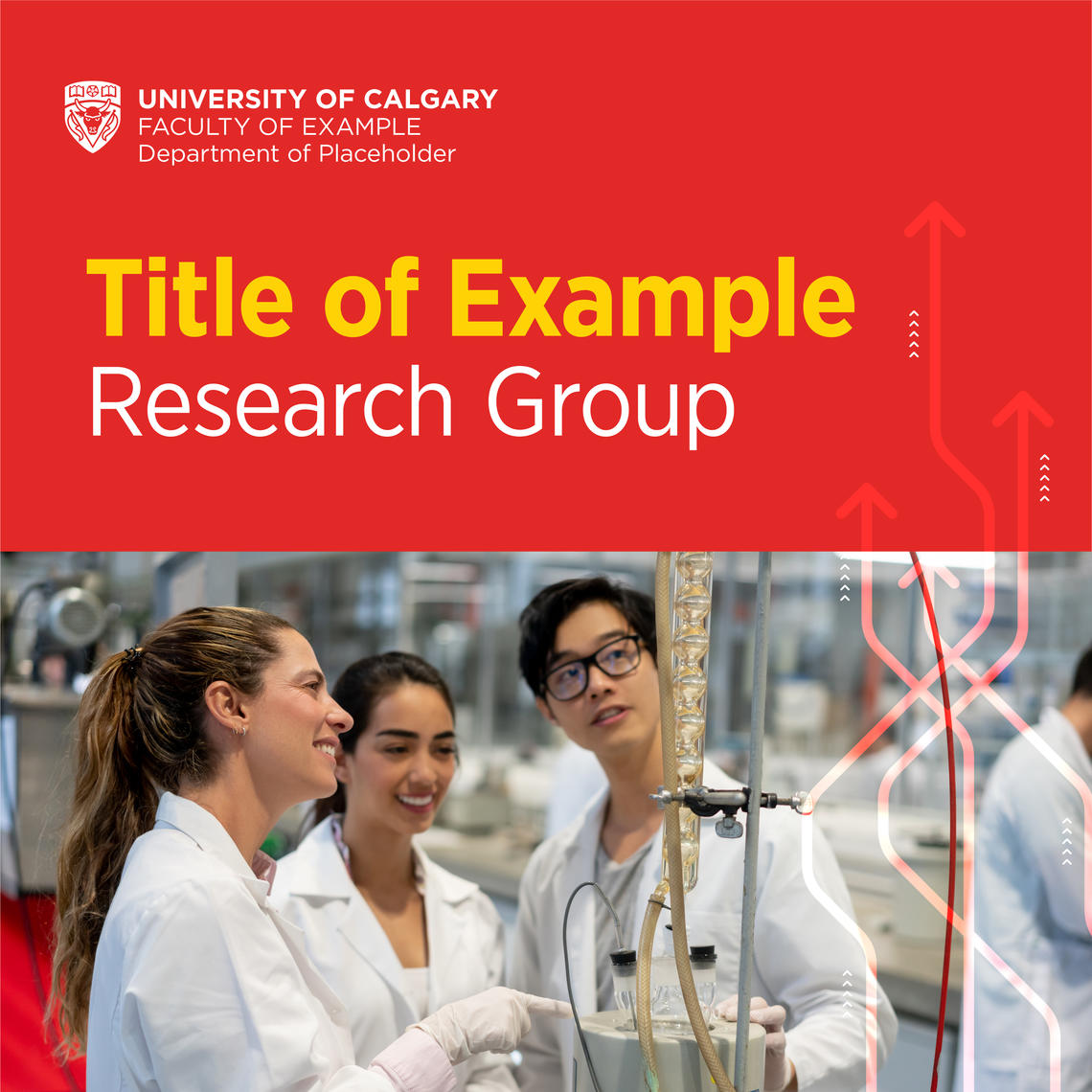 Example of using the UCalgary logo with a project or unit title