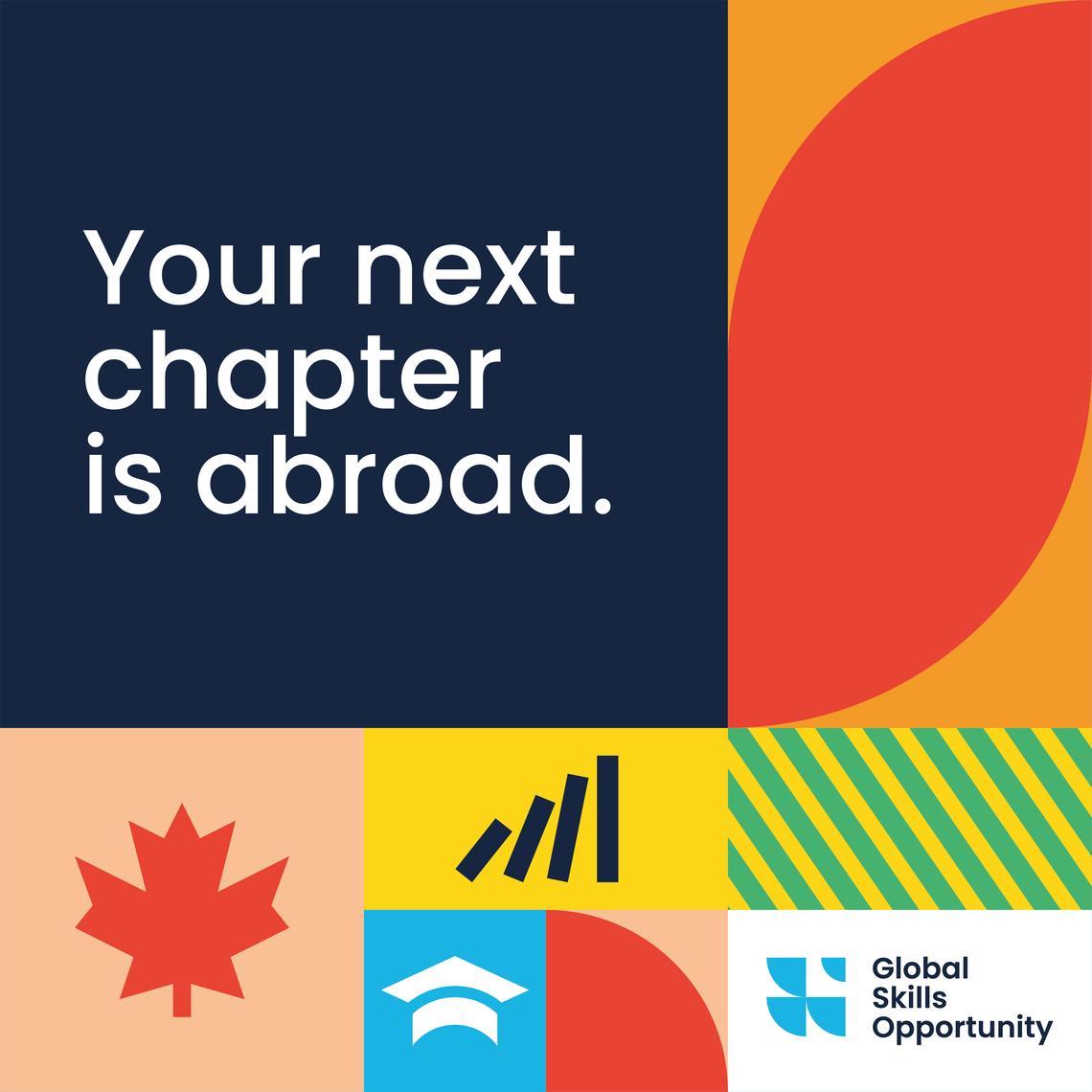 Your next chapter is abroad - promotional image from GSO