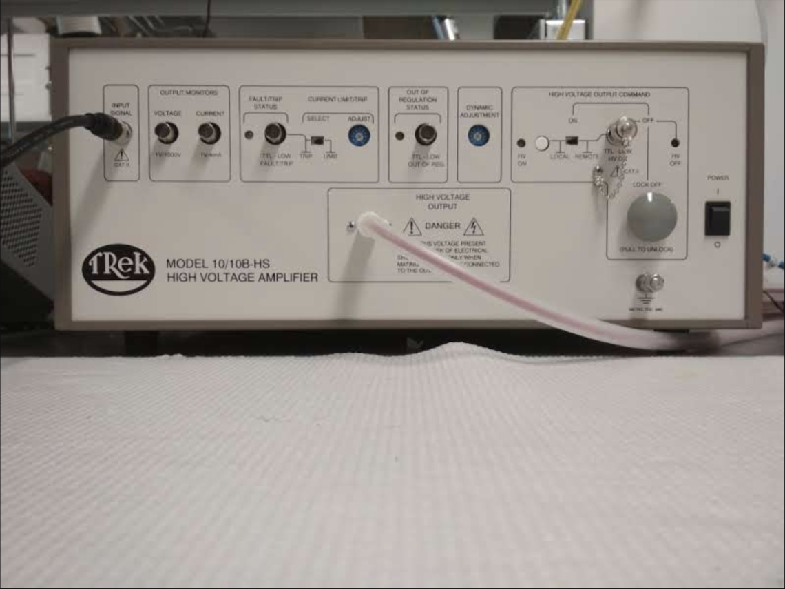 The Trek model 10/10B-HS High-voltage Power Amplifier The Trek model 10/10B-HS High-voltage Power Amplifier