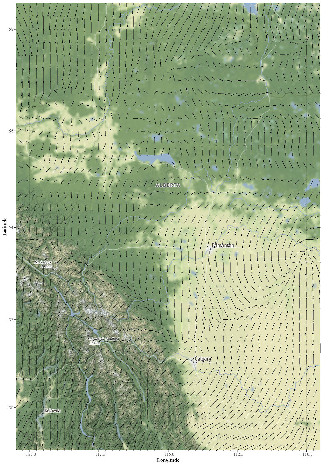 wind vector field