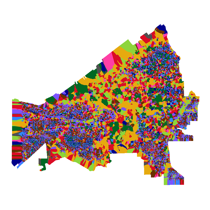 visualization of urban fabric changes