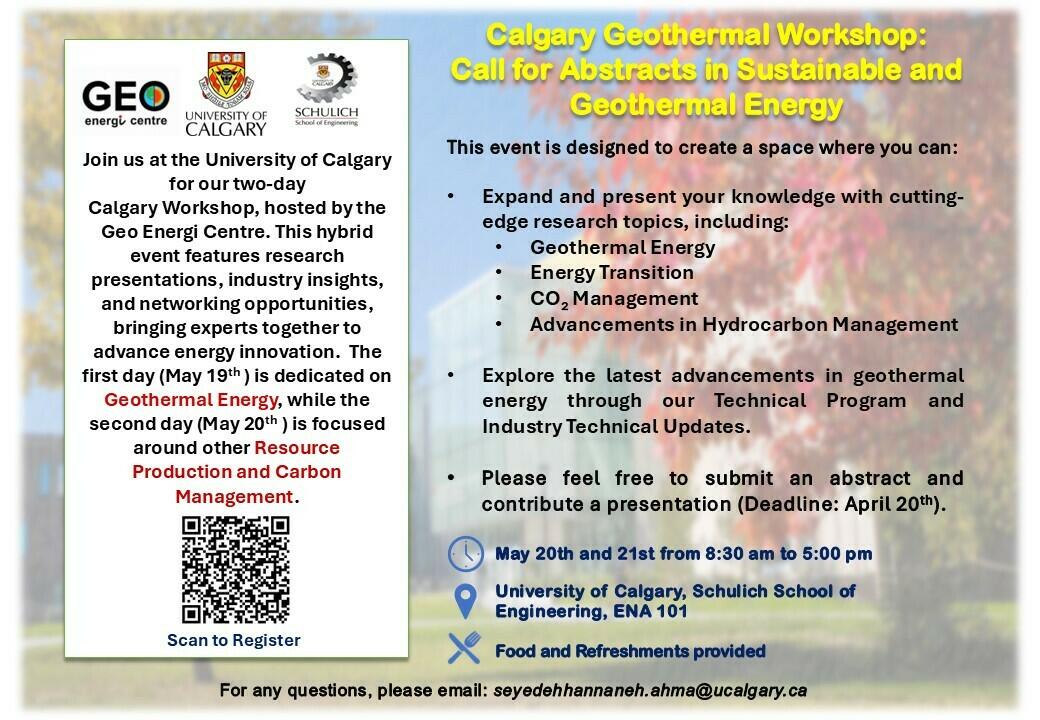 Geothermal Workshop 2025, Poster