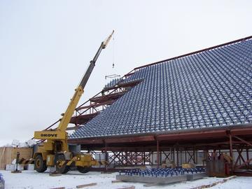 North structure panel install