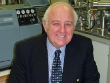 Roy Krouse with his Miroslaw Romanowski medal.