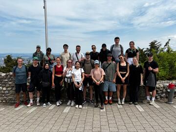 Student group posed photo