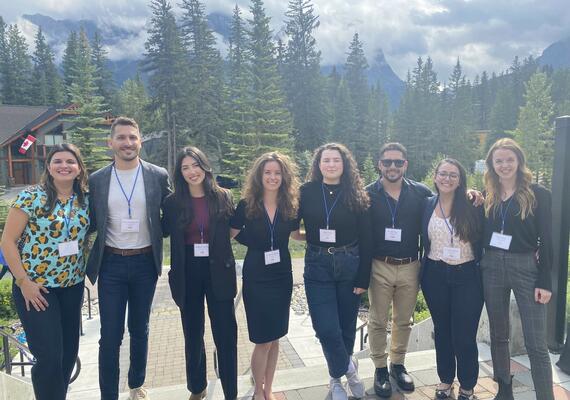 Marie Arrieta's research team gathered