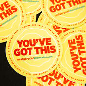 Stickers with the message YOU'VE GOT THIS