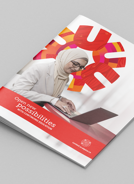 A booklet cover