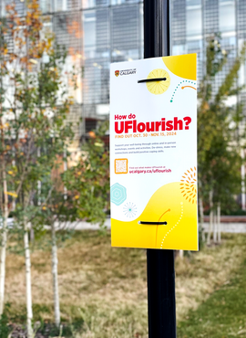 Outdoor lamp post sign