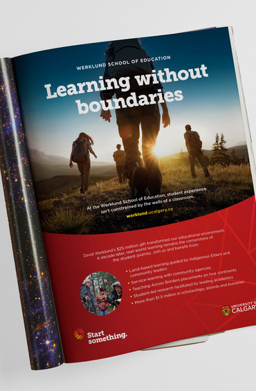 A magazine ad