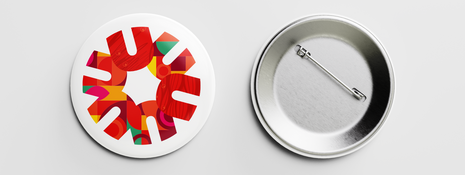 A pin button