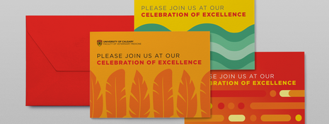 A collection of invitation cards 