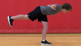 Athlete performing Airplane Balance exercise