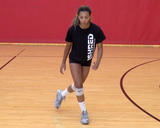 Athlete performing carioca exercise