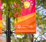 UCalgary banner on campus