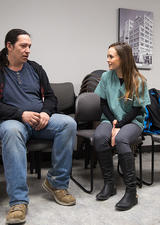 The University of Calgary Faculty of Veterinary Medicine (UCVM) partners with the Calgary Urban Project Society (CUPS) to host free veterinary clinics for pets of people living below the poverty line.